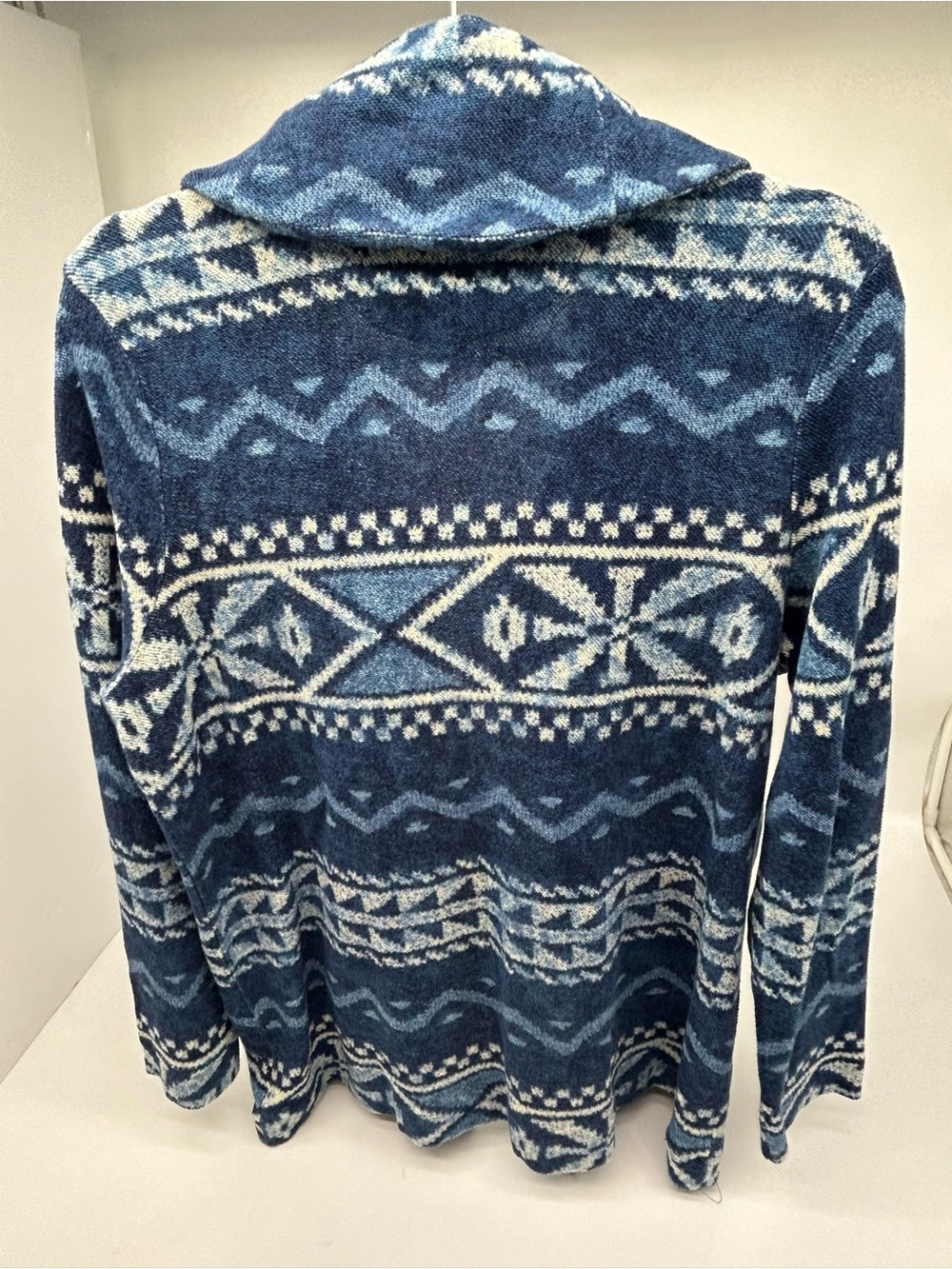 Ralph Lauren Navy and Cream Nordic Toggle Cardigan - Picture 4 of 9